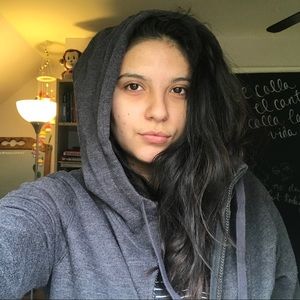 oversized gray soft hoodie